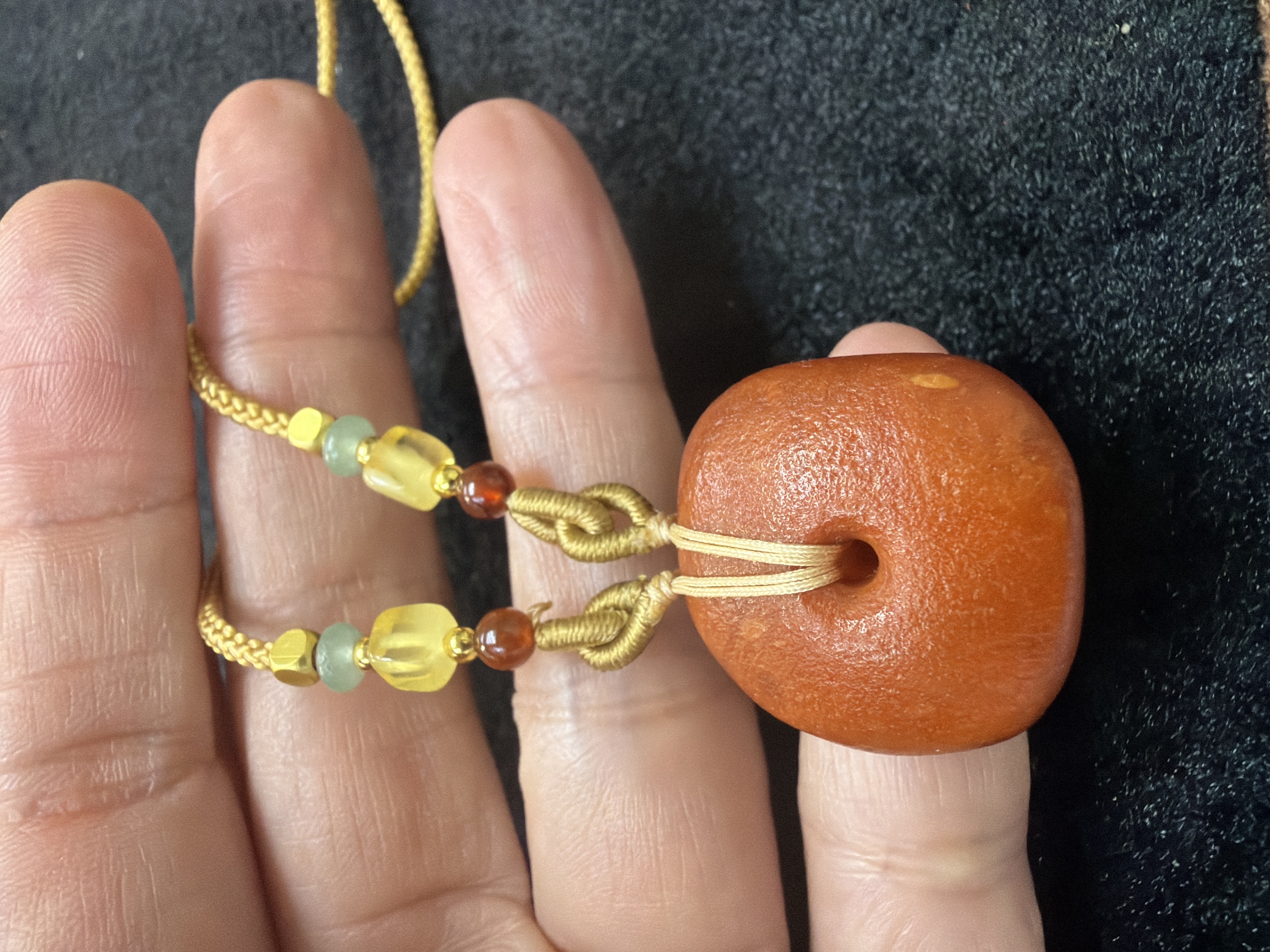 老蜜蠟平安扣吊咀（已加持）#10