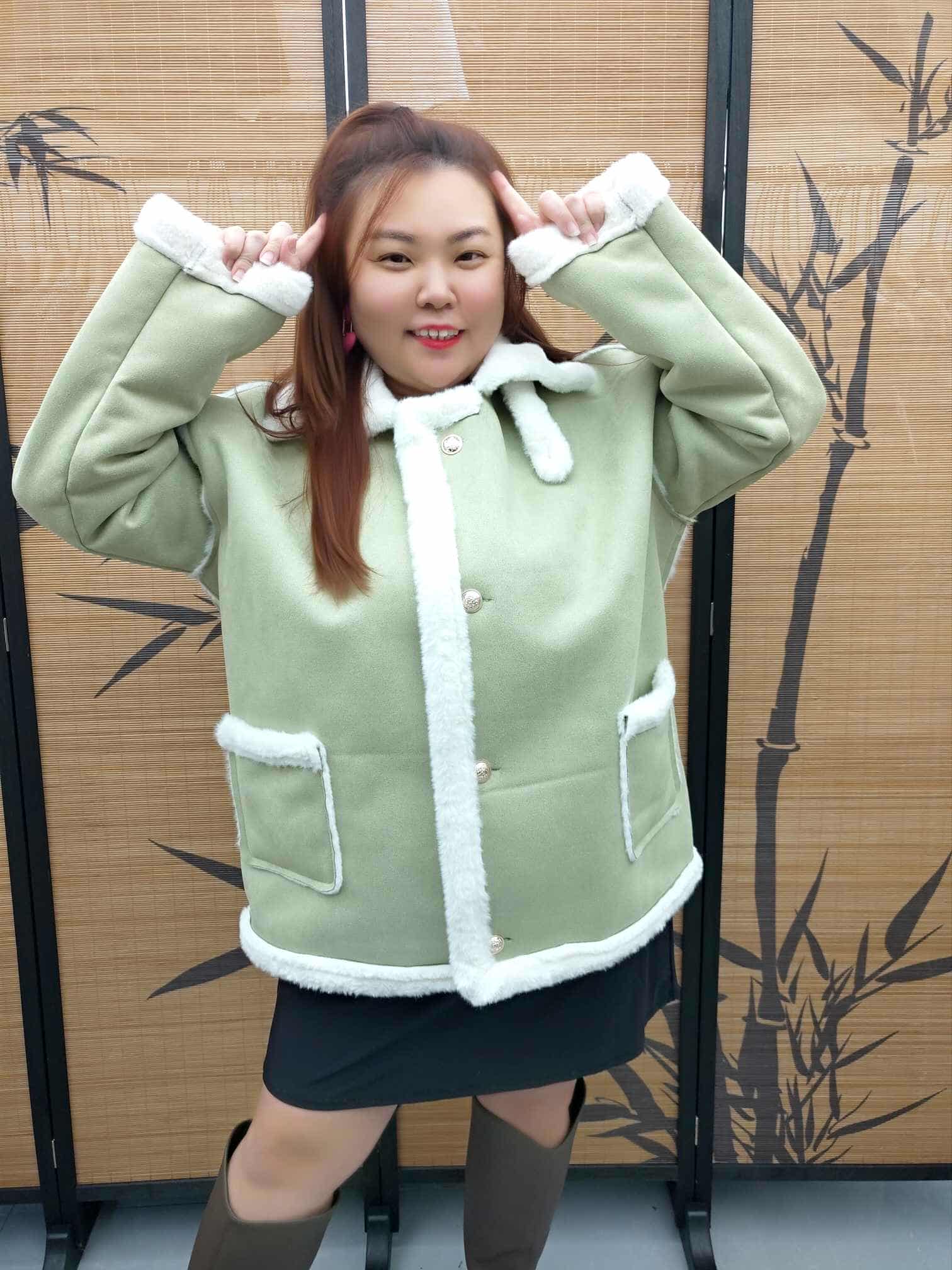 DDF02 韩版毛绒保暖外套