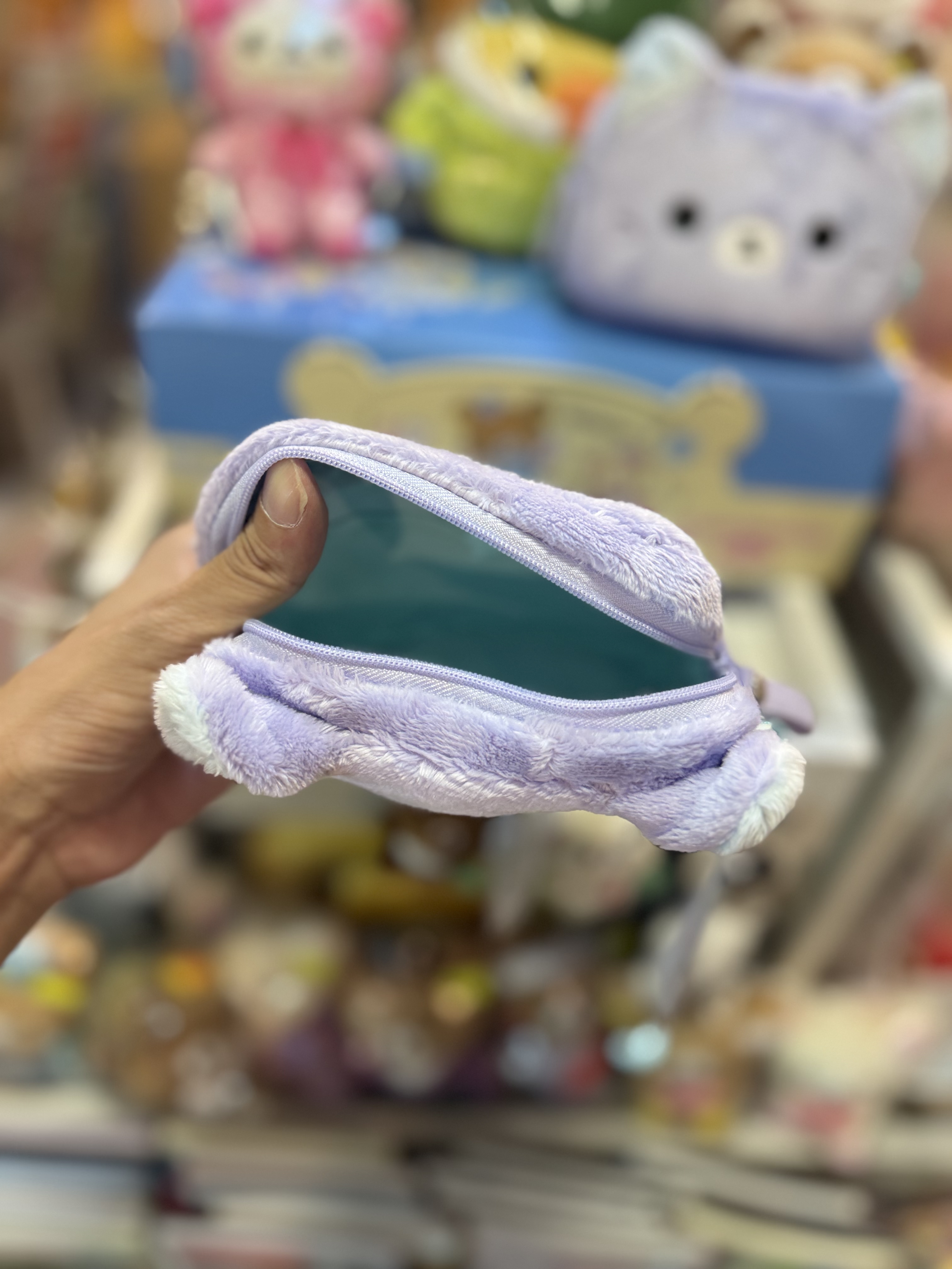 《現貨》全新Rilakkuma瓦瓦貓毛毛化妝袋