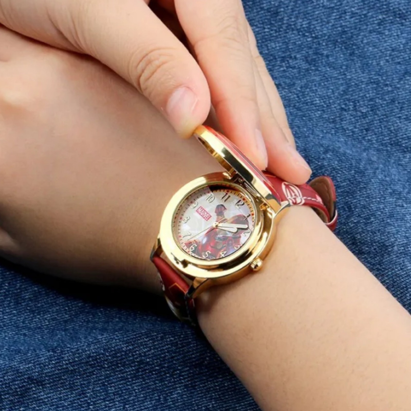 Marvel卡通兒童盾牌手錶 -1件- 現貨