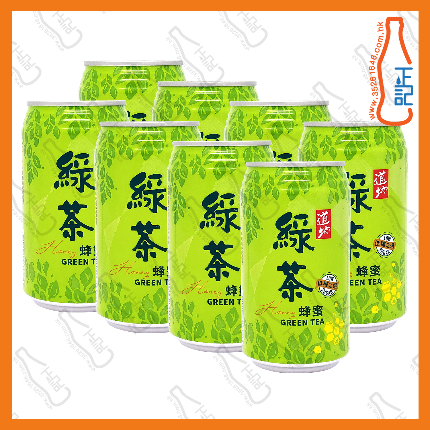 ==(罐裝)道地蜂蜜綠茶 310ml x 8罐 /份