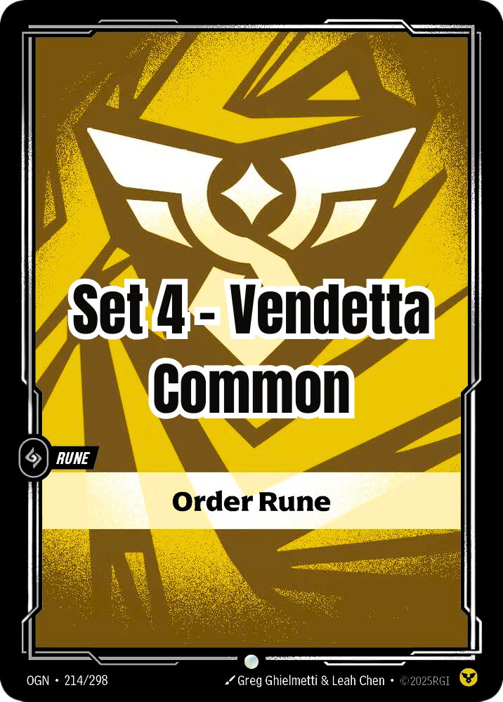 Vendetta - Commen- Order Rune (Set 4)