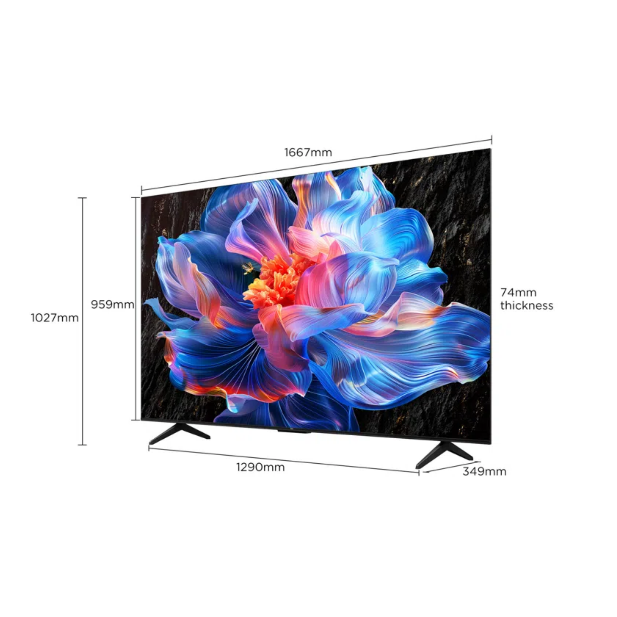 TCL 75" P6K Series 4K UHD Google TV HDR (75P6K)