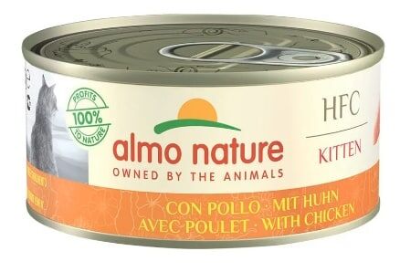 Almo Nature HFC Natural KITTEN 雞肉 幼貓罐頭 70gx24