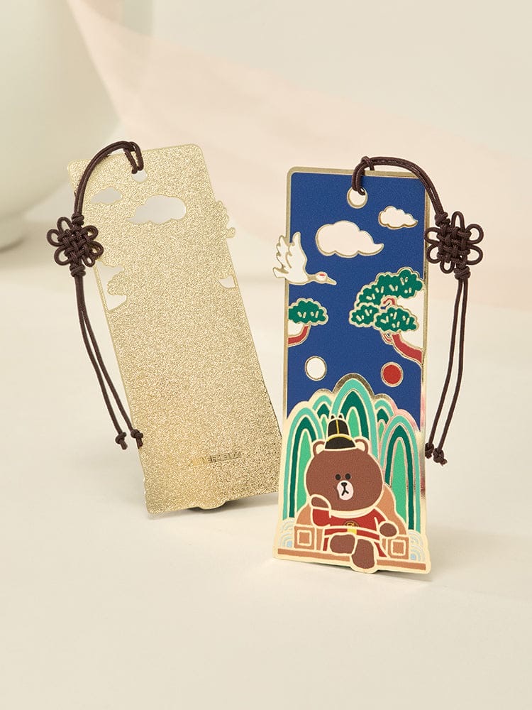 📦訂購 韓國代購 Line Friends K-SOUVENIR BROWN KING METAL BOOKMARK 熊大金屬書籤