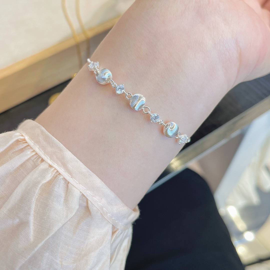 🆕轻奢圆珠镶钻手链 🇨🇳