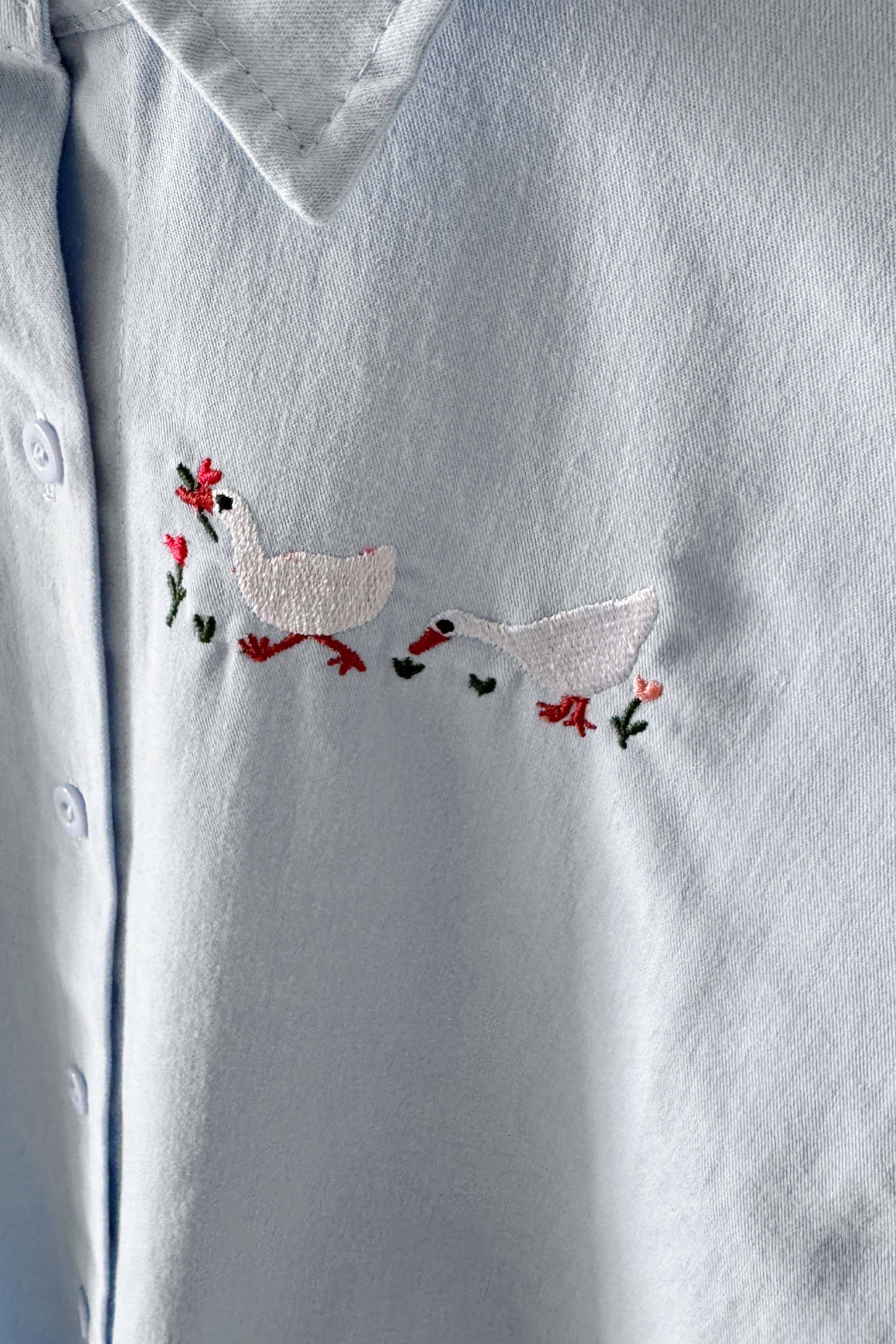 【春日来信 🌿✉️】设计款刺绣衬衫 -（ 下单后2-3制作日）