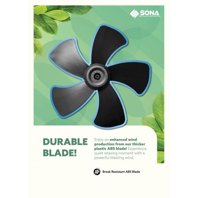 SONA 18” Remote DC Power Stand Fan SSO 6663DCP