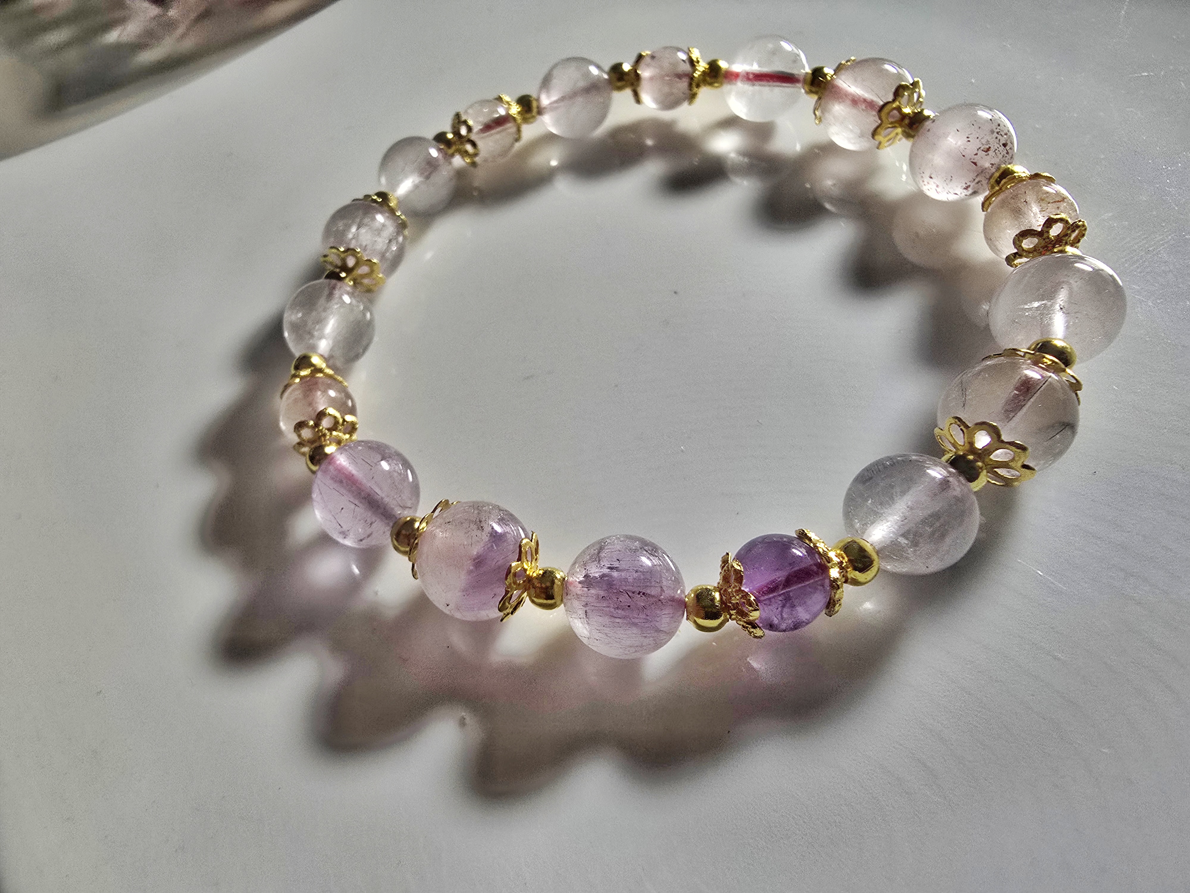 DIY0126-2 天然Super7 設計款手鍊