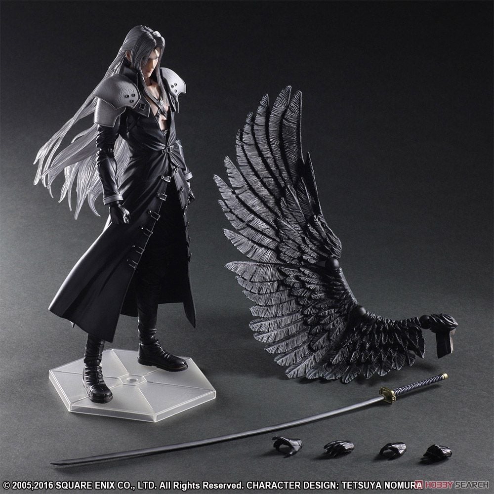 日版 《初版》Play Arts 改 Kai FF7 Sephiroth No.8 可動 figure ff