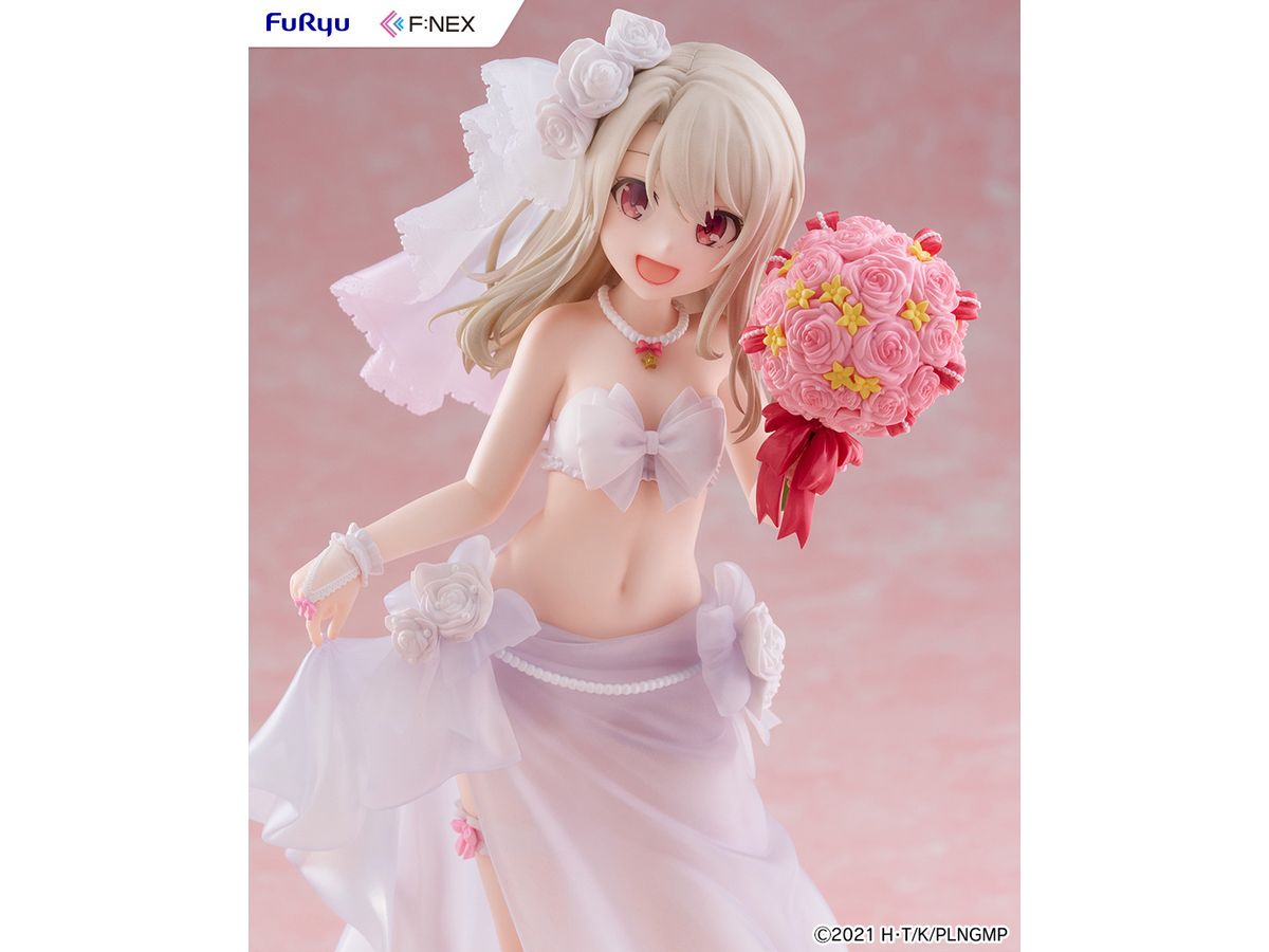 【預訂日期至17/6/26】 FURYU [F:NEX]《魔法少女☆伊莉雅》1/7 伊莉雅 -婚紗泳裝- / Illyasviel von Einzbern Wedding Swimsuit ver. 1/7 Scale Figure 🌸[訂單確認後,本店會於一週內發出電子預購單據,屆時請確認WhatsApp對話查收。"如需到店提取紙質單據或使用其他通訊APP可於備註告知"]