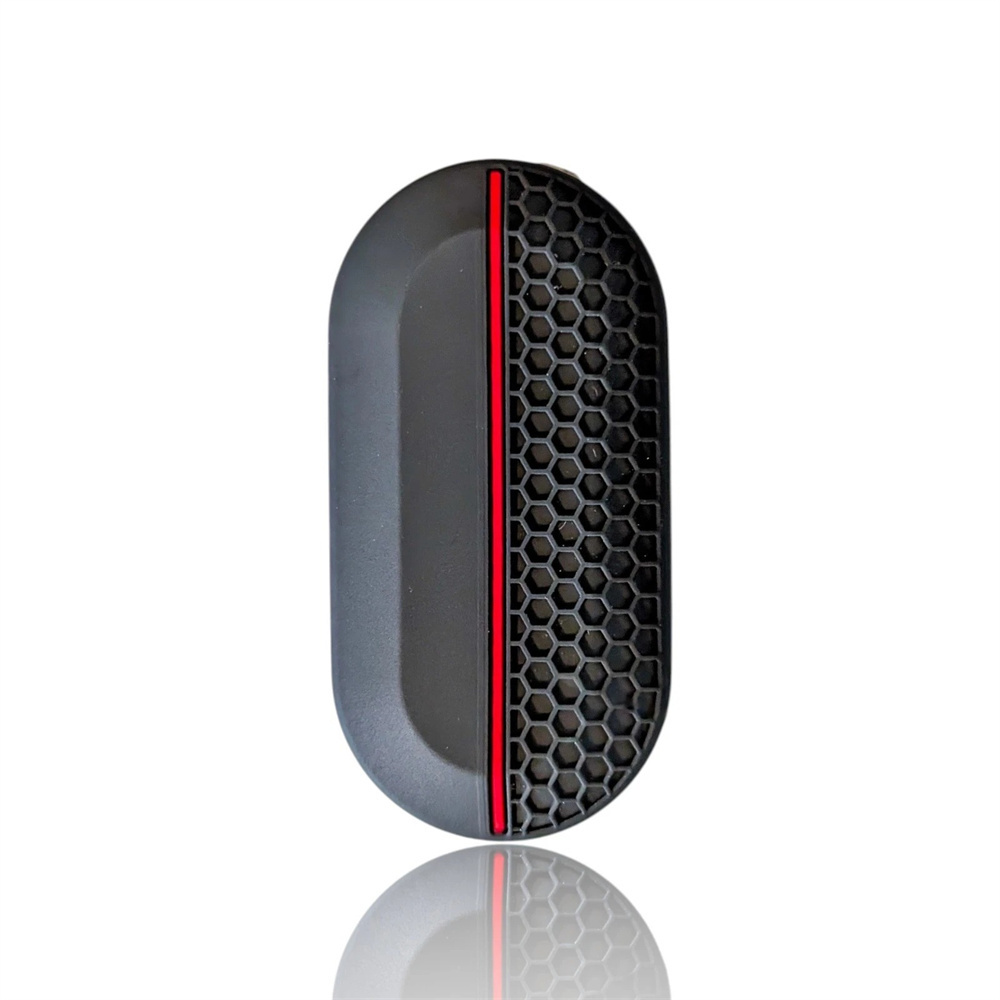 適用菲亞特500X硅膠鑰匙套 A款折疊3鍵 黑色紅線 UA0541