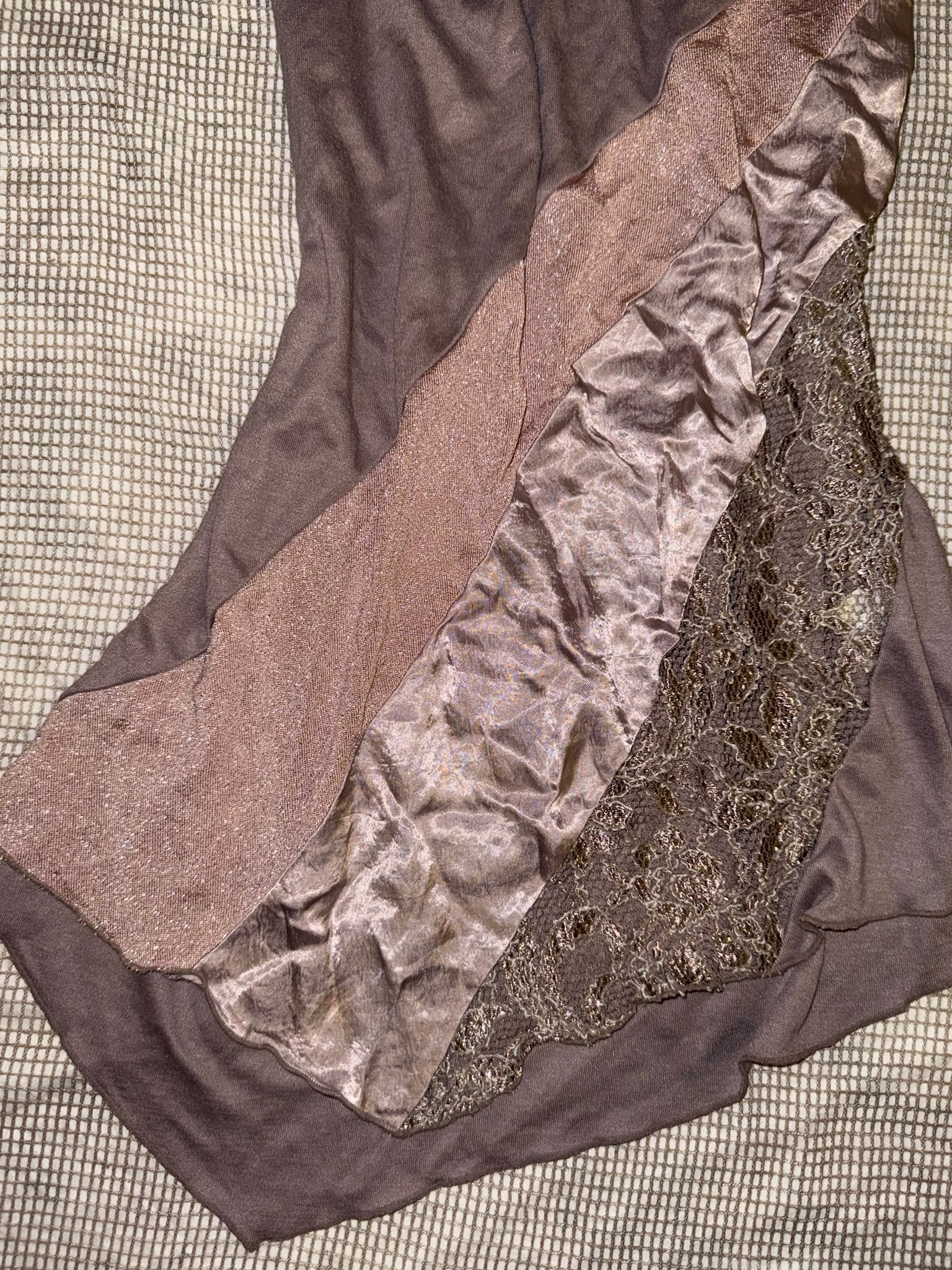 Asymmetrical Patchwork Y2K Tunic