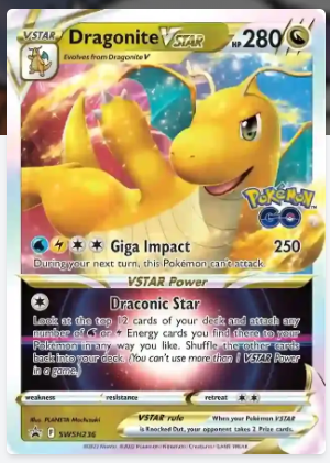 Pokemon TCG ENGLISH Version -SWSH236-DRAGONITE VMAX