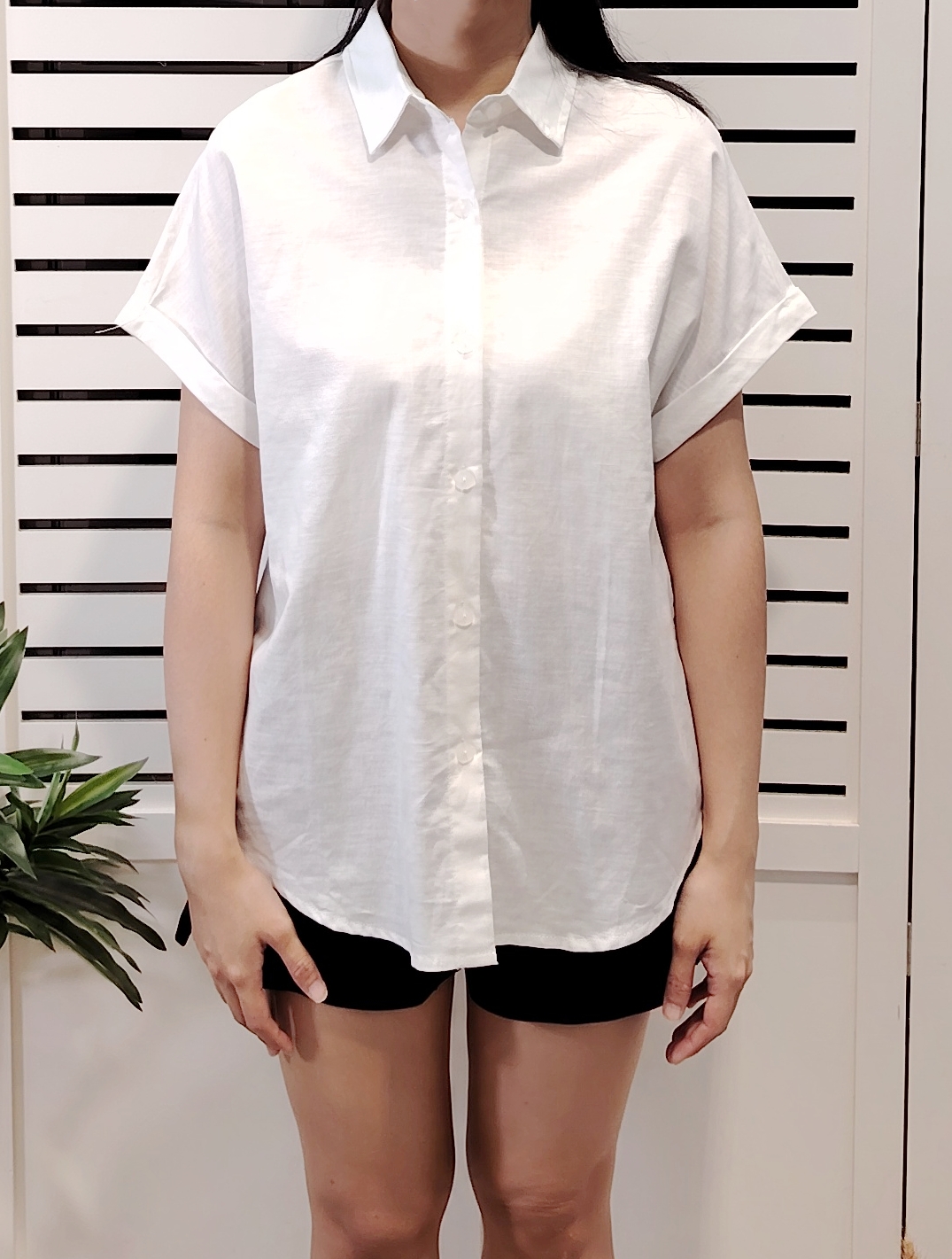 H9376 Linen Basic Shirt