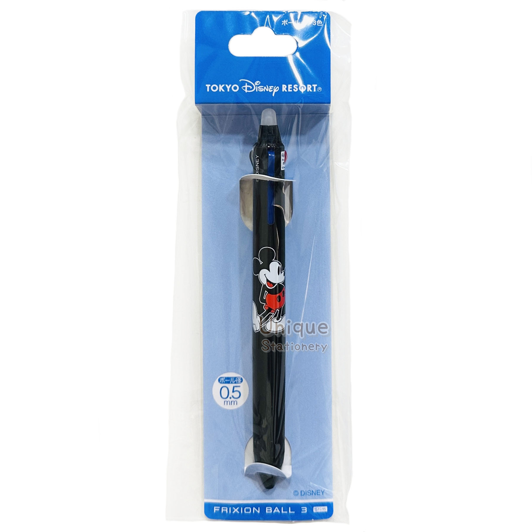 現貨｜【日本 Disney Store 限定】Mickey Mouse 米奇老鼠 日本製 Pilot Frixion 0.5mm 3色 可擦原子筆 076211