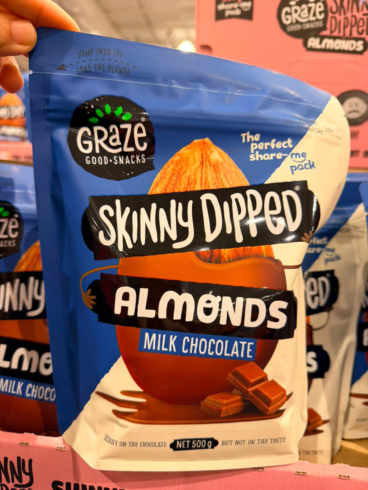 澳洲Costco直送 Skinny Dipped 杏仁牛奶巧克力 500g