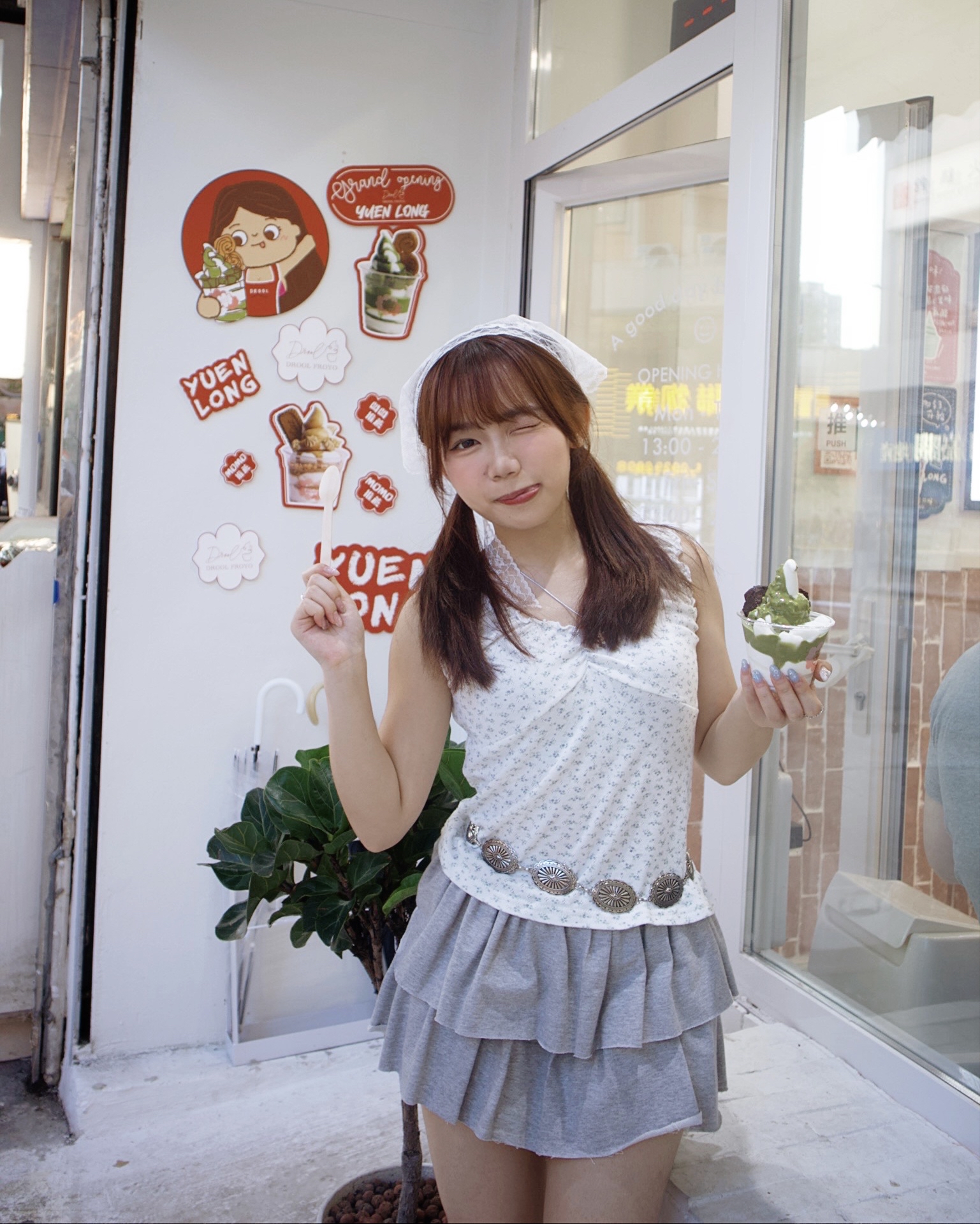 小清新必備🌿韓國娃娃奏摺碎花背心