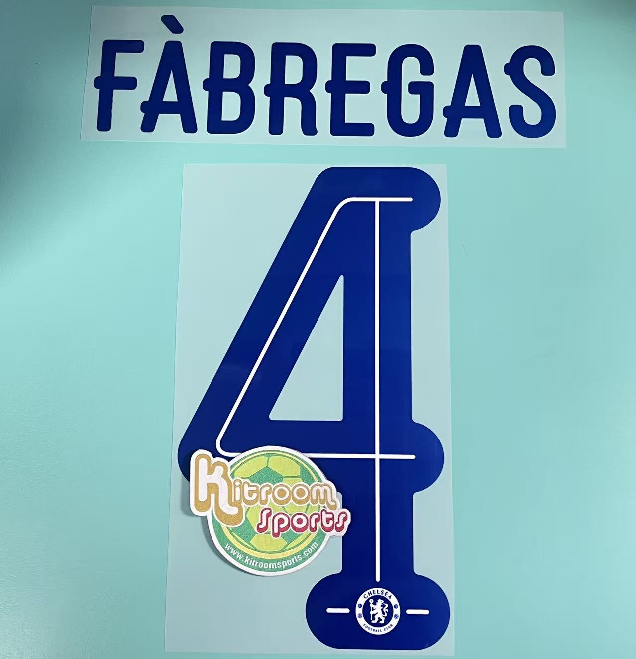2015-16 Chelsea Away UCL Nameset #4 FABREGAS
