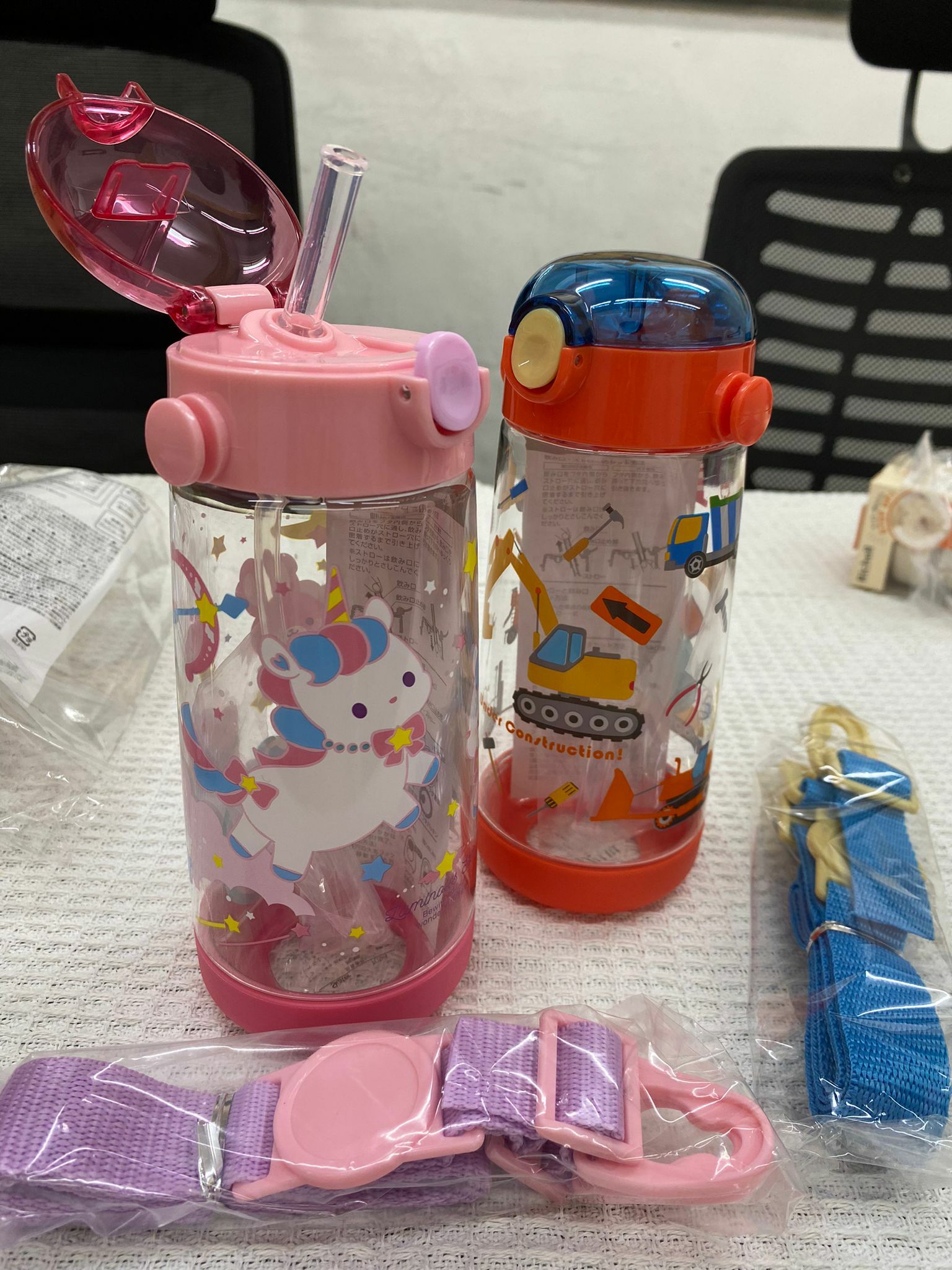 日本 SKATER 防漏吸管學飲杯 480ml -1件