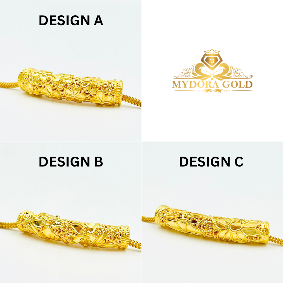 MYDORA Tube Bamboo Anyaman Full Gold (5G) l EMAS 916/22K