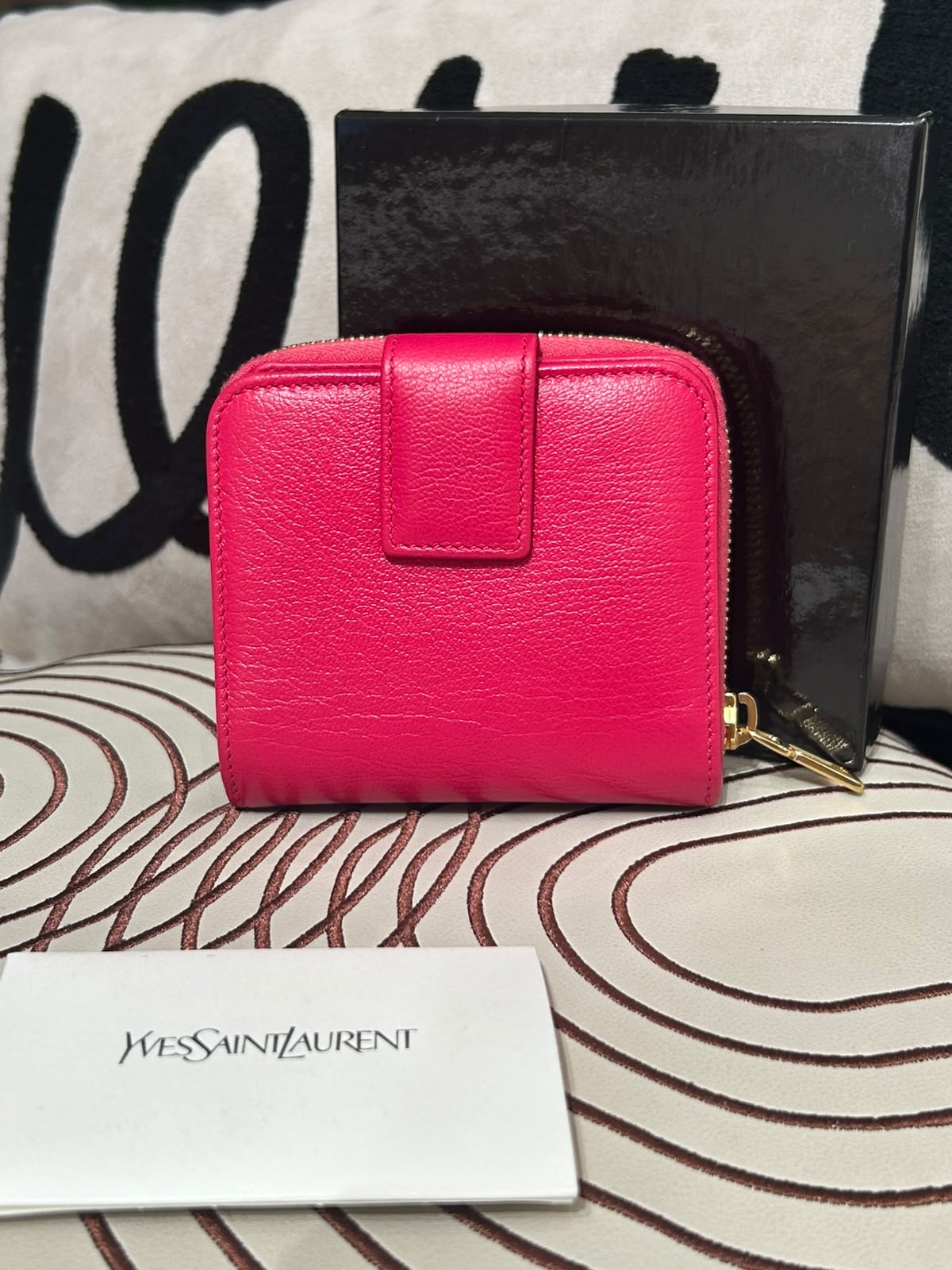Saint laurent WALLET ✅BOX ✅BOOKLET 100%Authentic,95%new 
