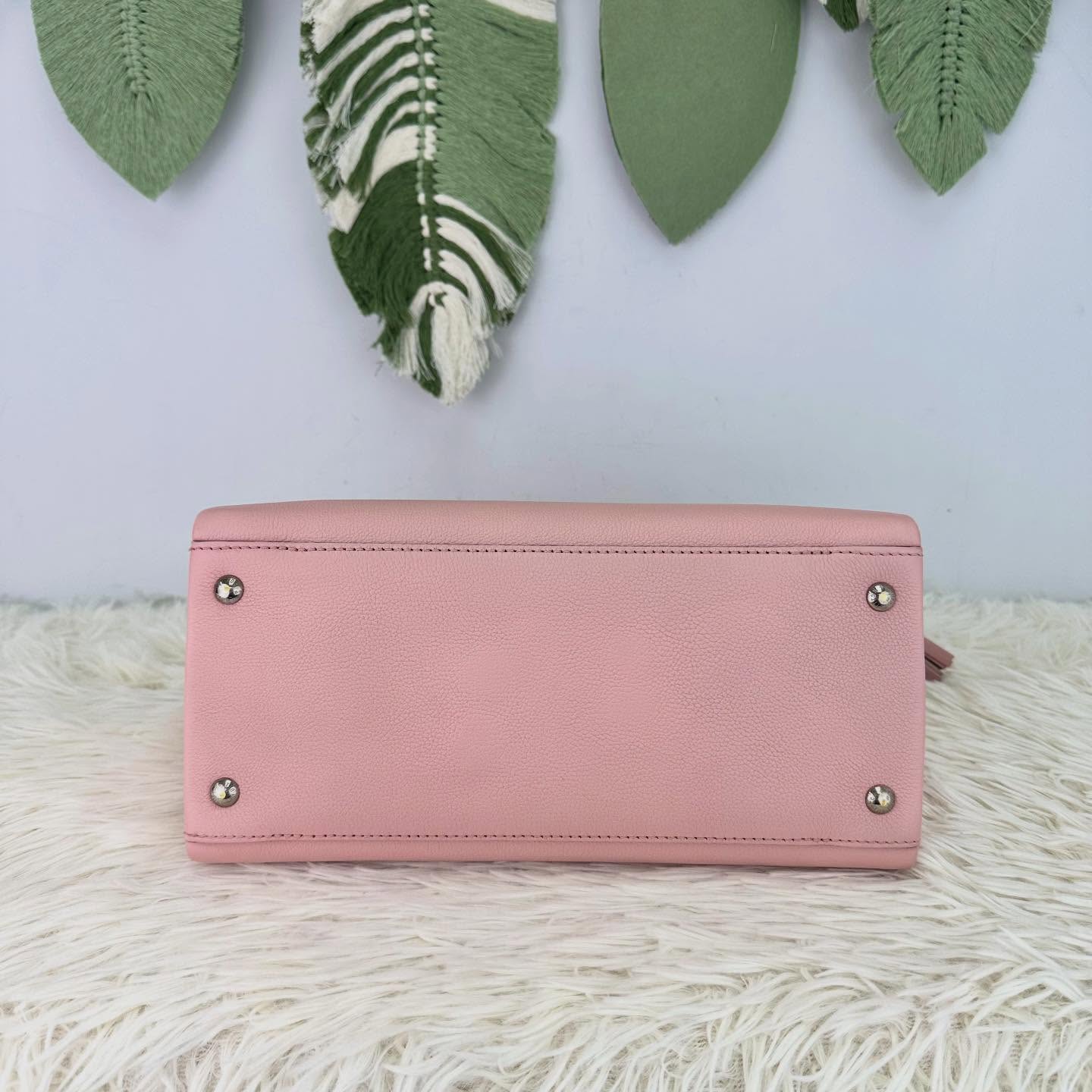 LV 🤍PRE OWNED LOCKMETO 櫻花粉色 Tote Bag 🩷