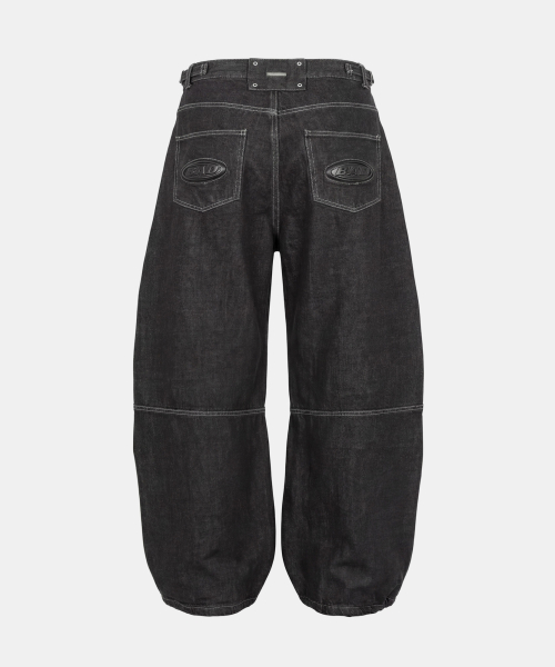 Squad Convex Pants - Denim Black - 스쿼드 컨벡스 팬츠 - 데님블랙