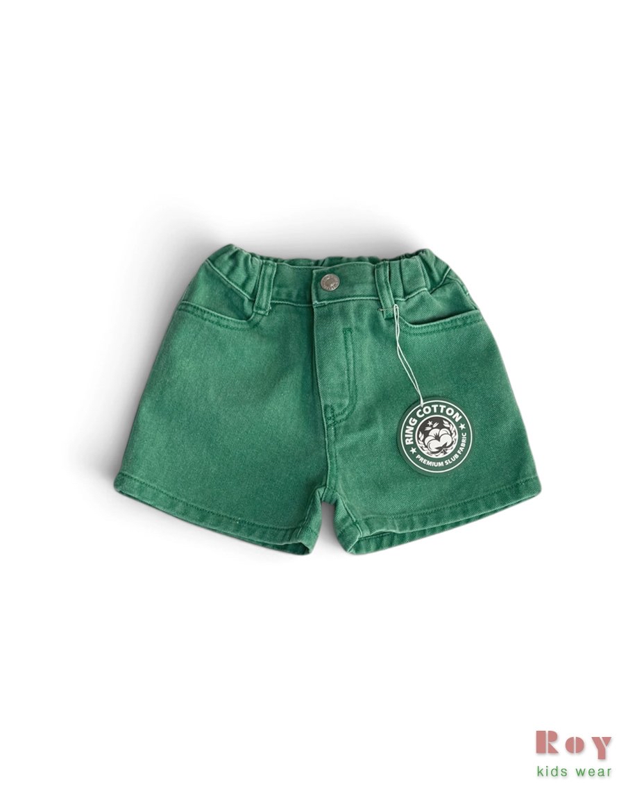 Roy | Denim shorts(Green/Pink L(108-116)