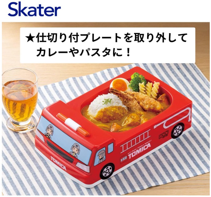 日本直送🇯🇵 Skater 紅色Tomica 餐盤