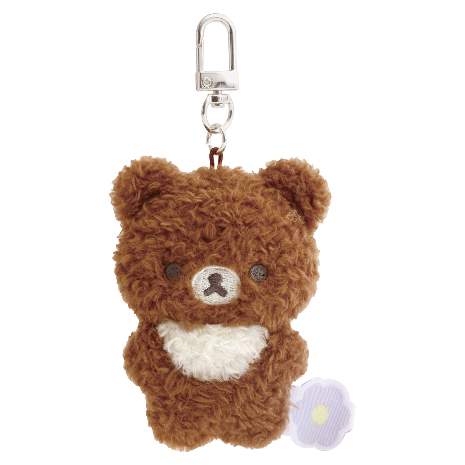 鬆弛熊 - 花朵系列公仔掛飾 (小啡熊款)