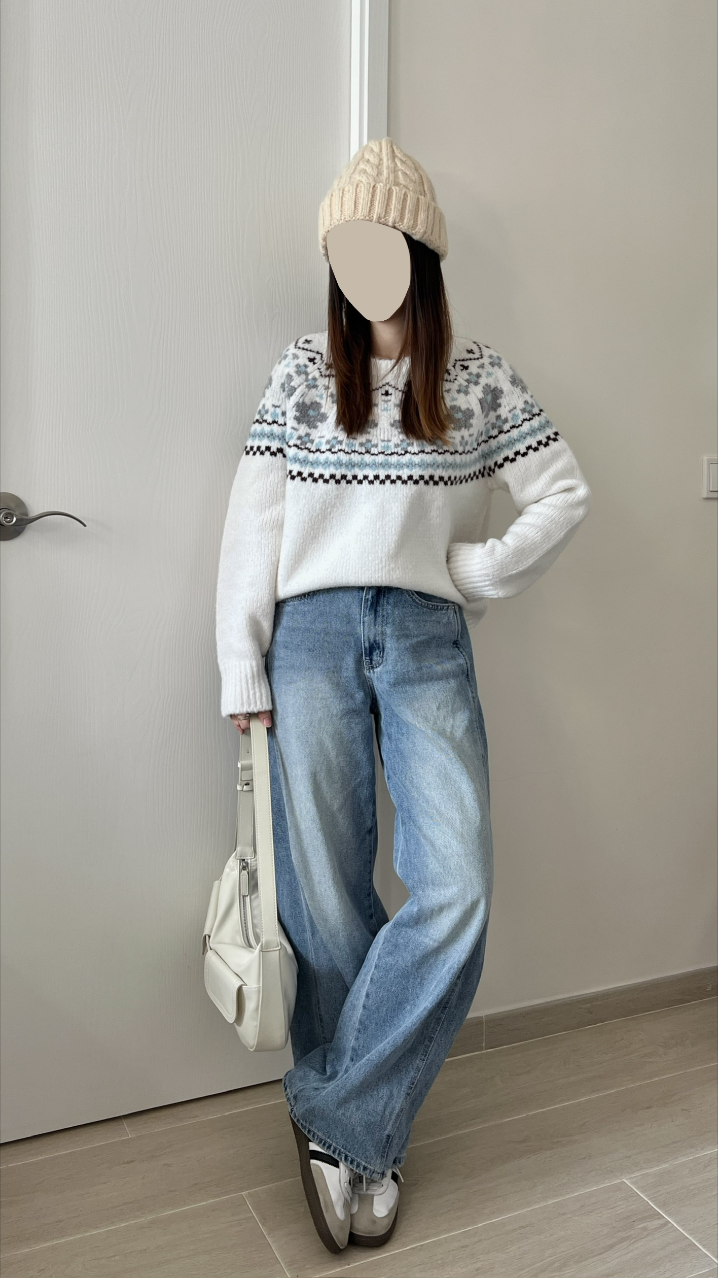 氛圍感圖騰冷衫 現貨