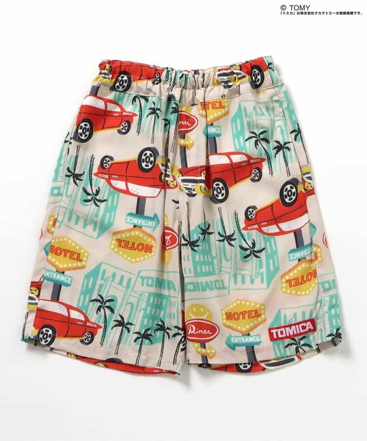 🇯🇵預訂 日本直送🇯🇵Breeze x Tomica系列兩色椰樹車車滿印夏威夷風七分褲