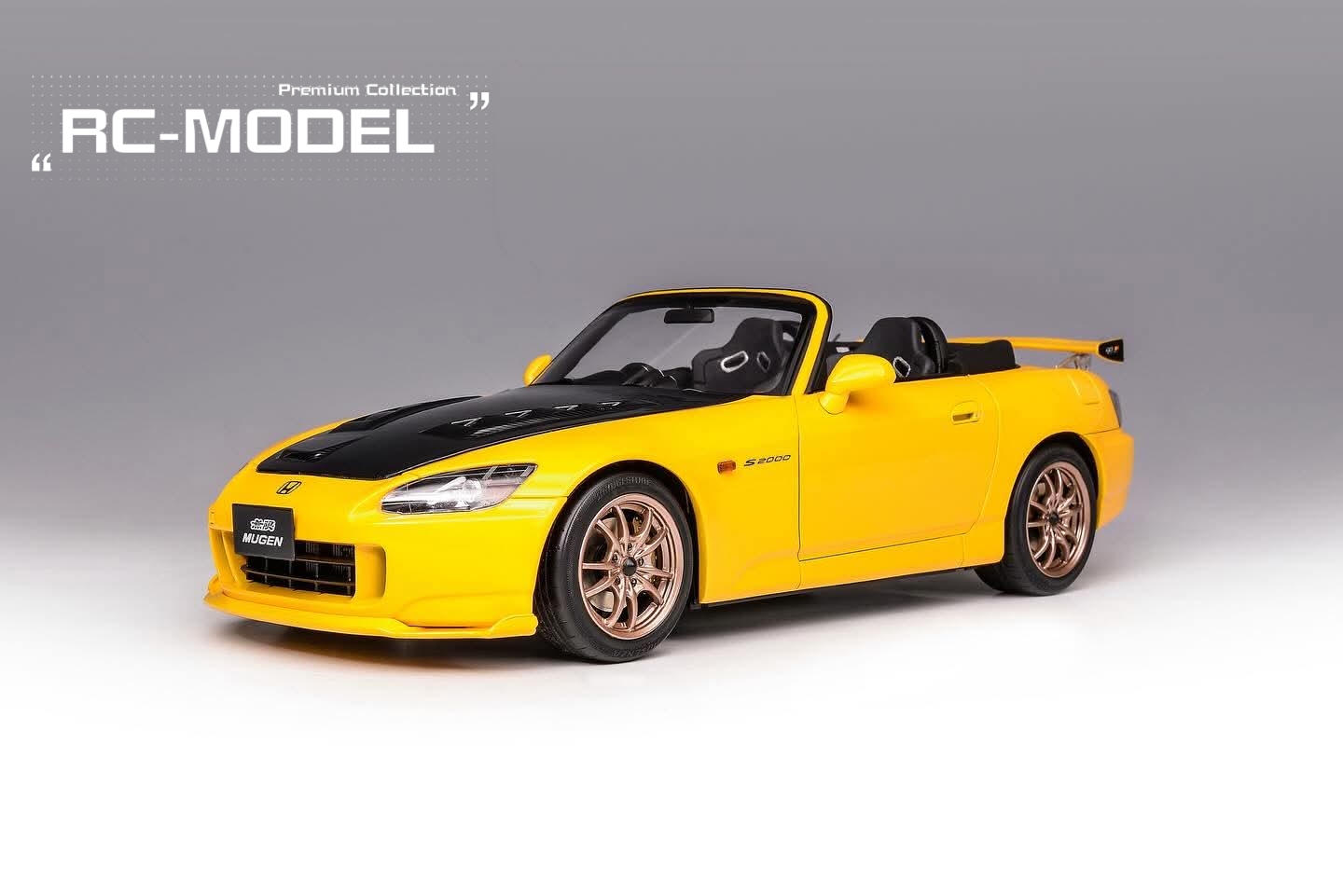 *PRE-ORDER MOTORHELIX 1/18 Honda S2000 (AP2) MUGEN *New Indy Yellow Pearl 