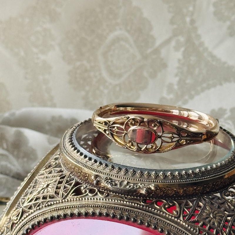 Antique Victorian Gold-Filled Bangle - Imperfect (MT2495)
