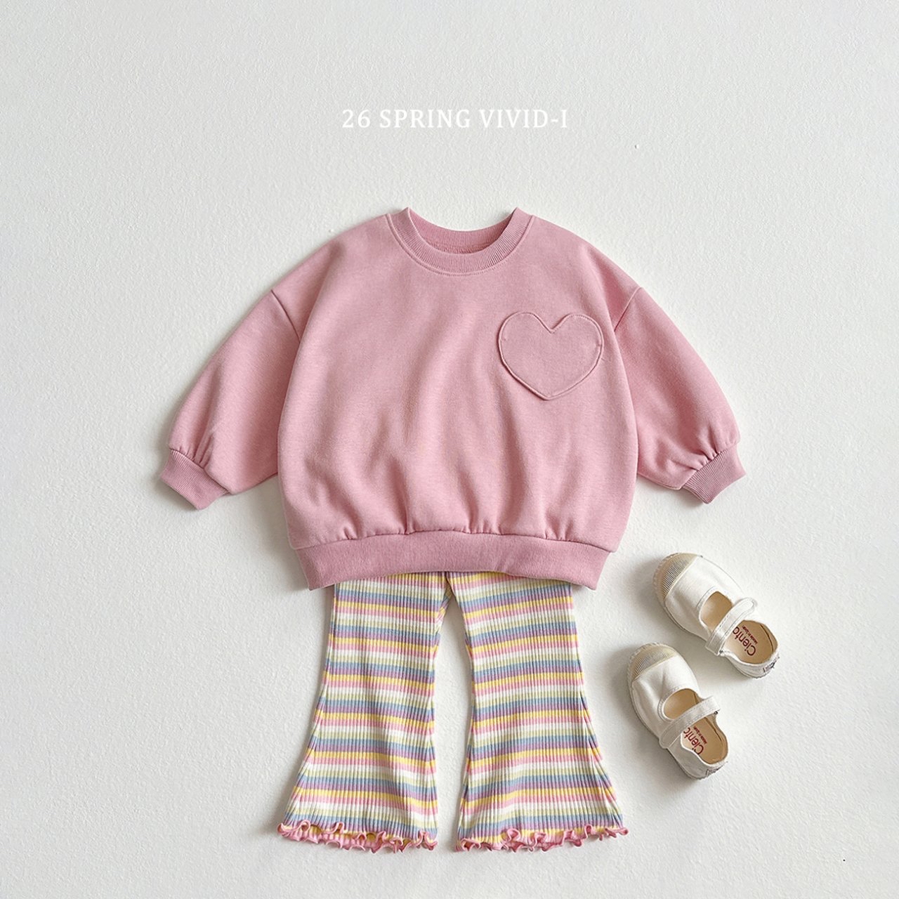 🌸預訂 韓國直送🌸🇰🇷VIVIDI三色愛心寬鬆衛衣