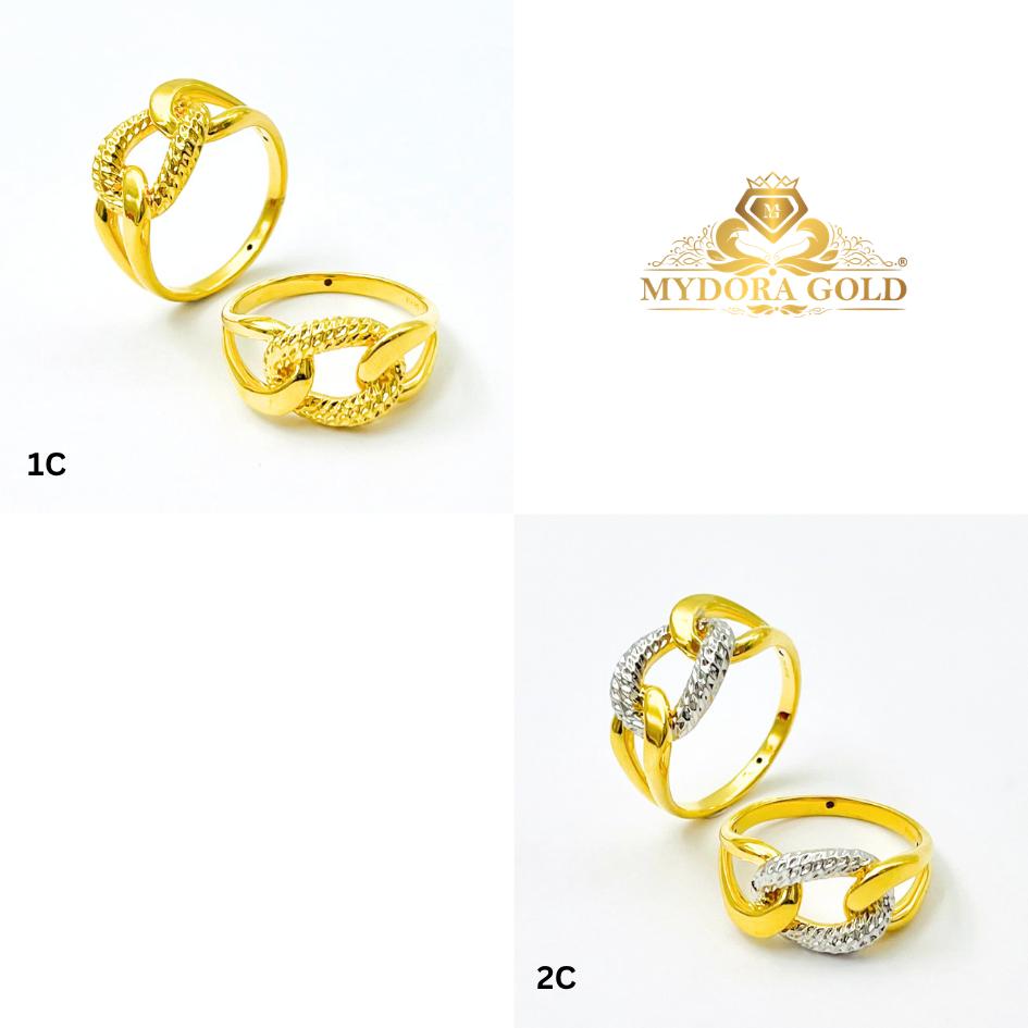 MYDORA Emas 916 Cincin Coco Knot (5G) l EMAS 916/22K