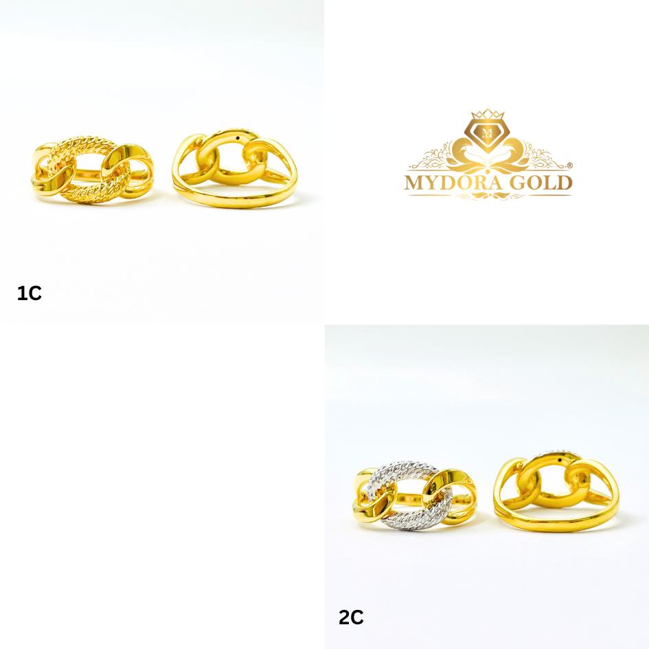 MYDORA Emas 916 Cincin Coco Knot (5G) l EMAS 916/22K