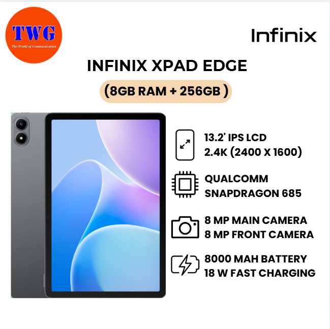 INFINIX XPAD EDGE (8gb ram + 256GB )  100% ORIGINAL MALAYSIA brand new
