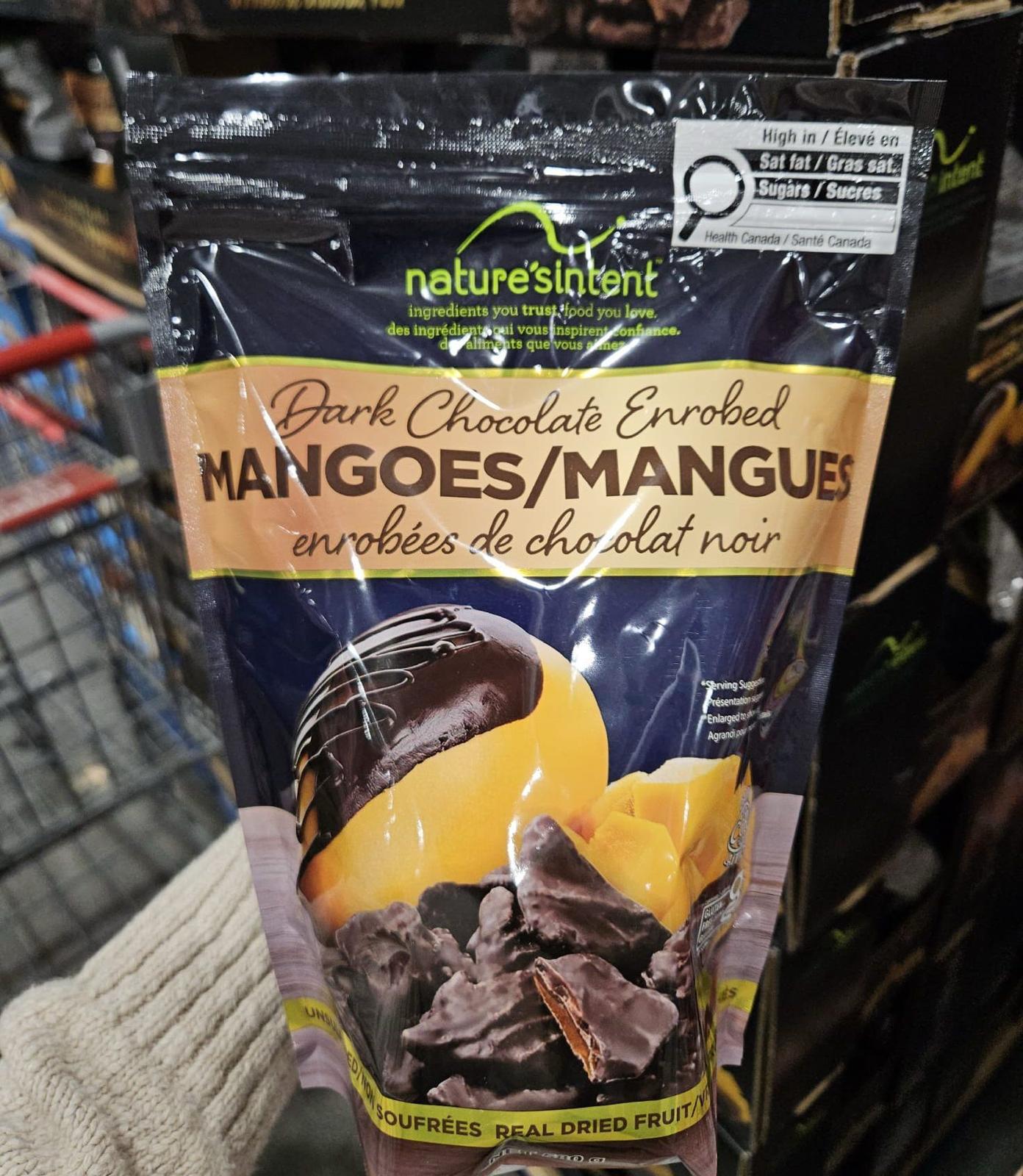 加拿大直送✈️✈️Nature’s Intent 黑朱古力芒果乾（580g)