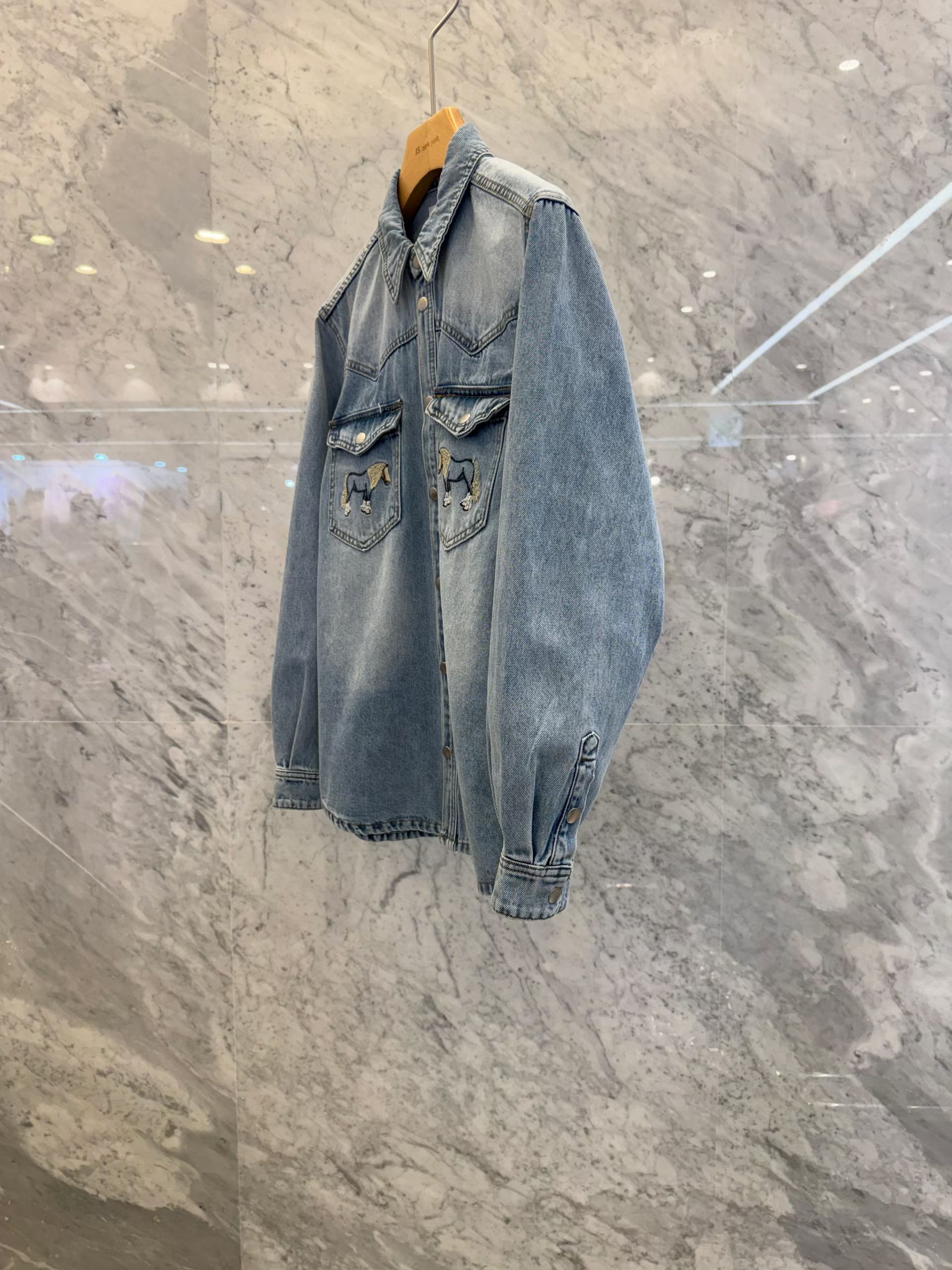 Jsny 刺繡馬仔牛仔衫