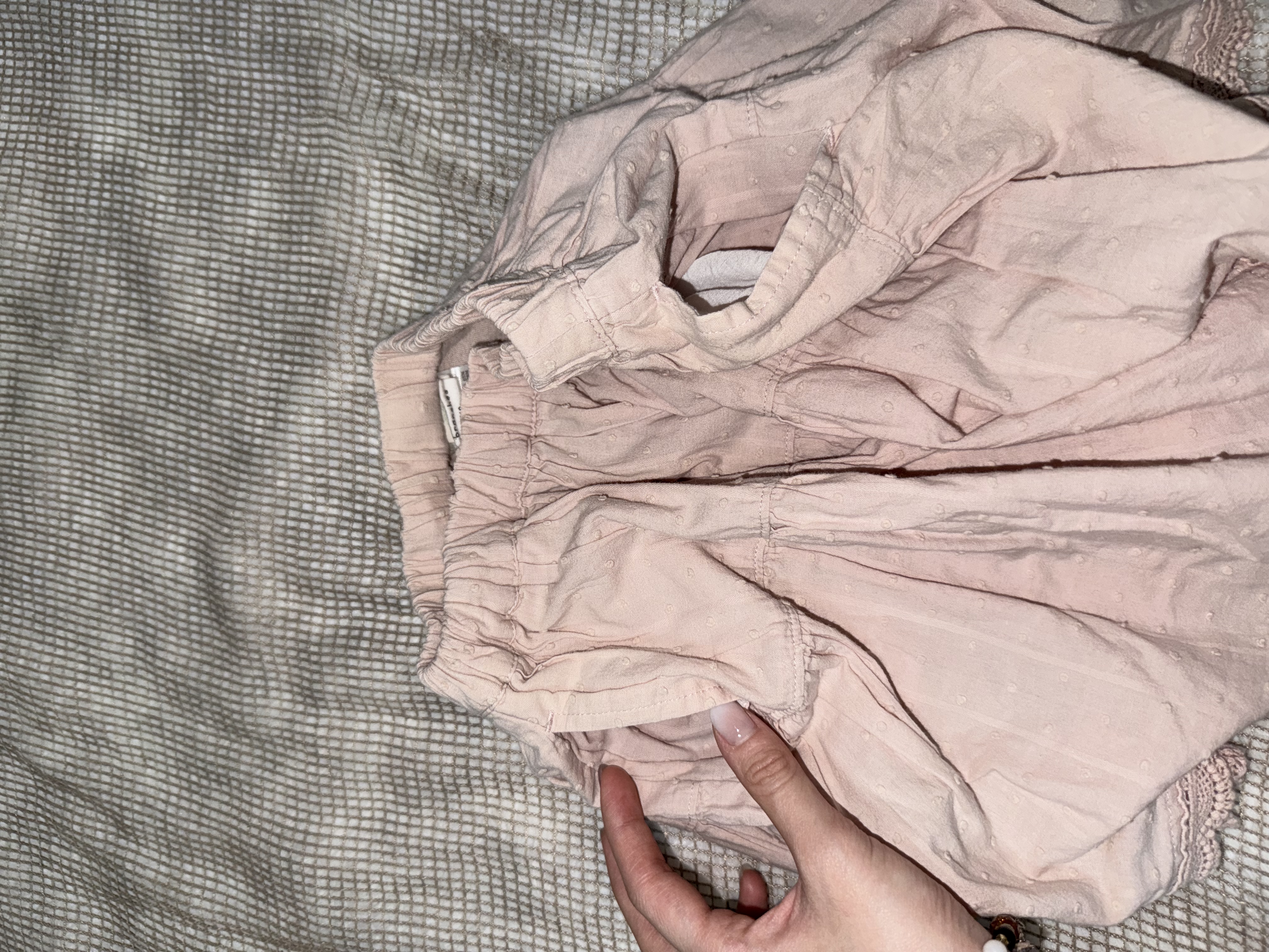 Soft Pink Ruffled Mini Skirt