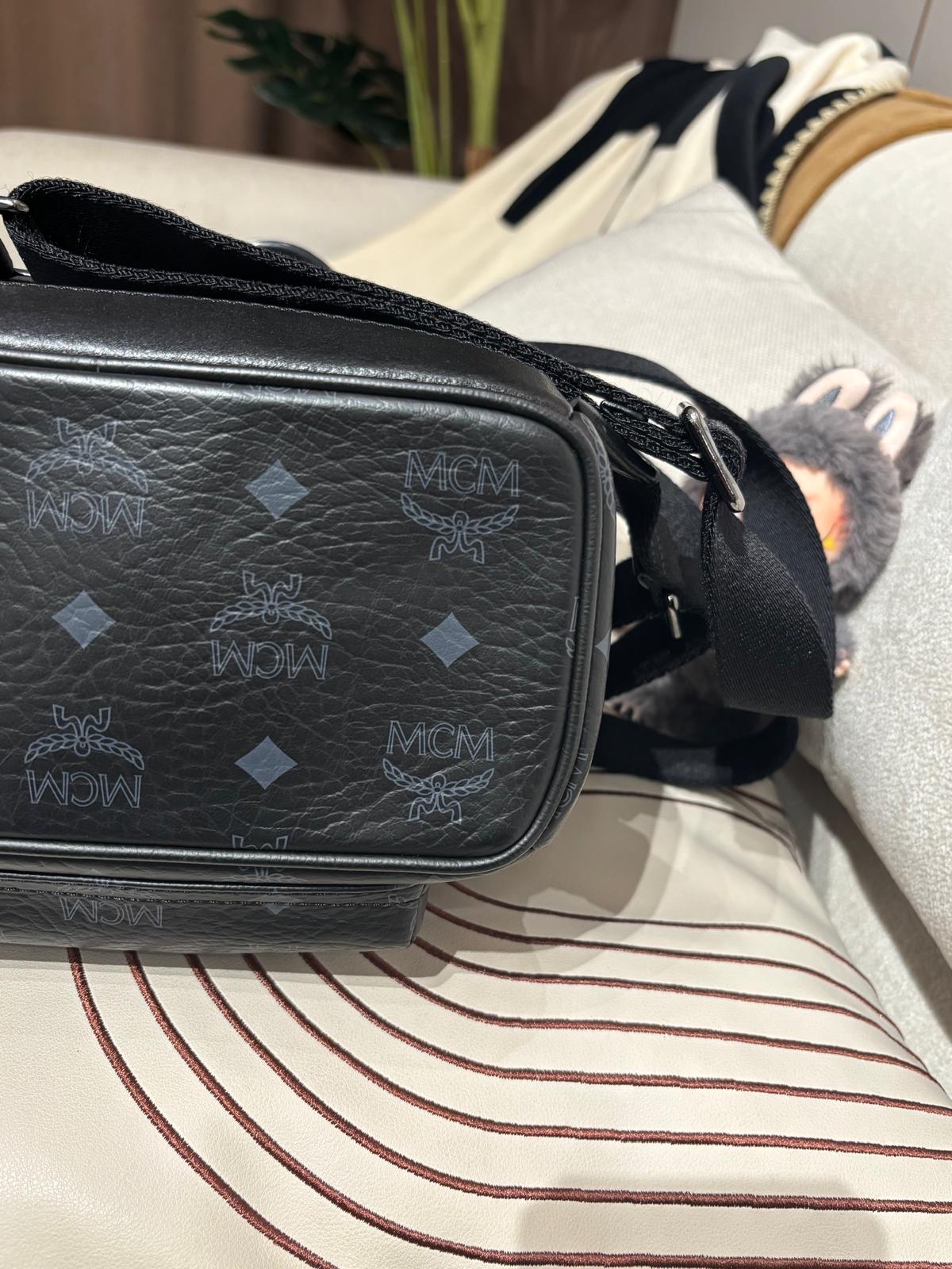 Mcm backpack Black 100%Authentic,95%new ✅dust bag
