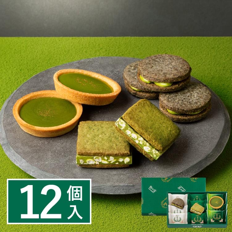 ✨新年禮盒．KAMAKURA 茶の福✨ 雜錦禮盒[抹茶夾心+黑芝麻+撻]