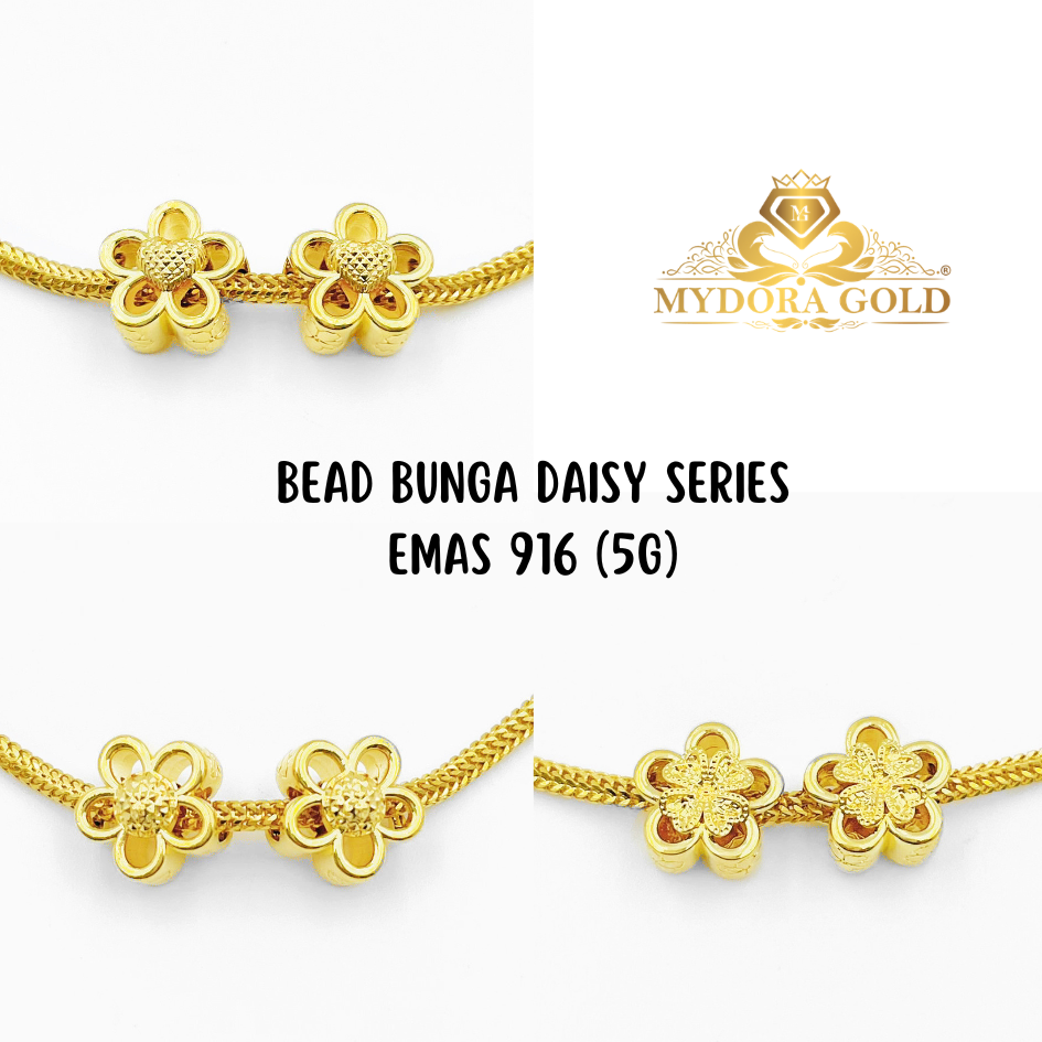MYDORA Bead Bunga Daisy Series (5G) l EMAS 916/22K