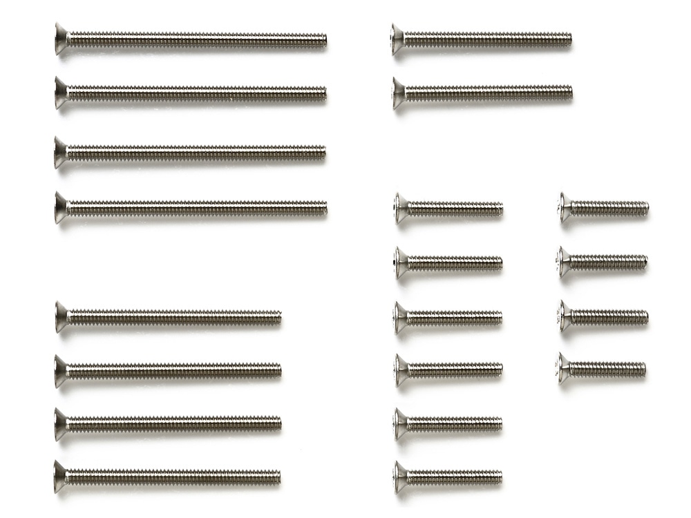 STAINLESS STEEL COUNTERSUNK SCREW SET (10/12/20/25/30mm)