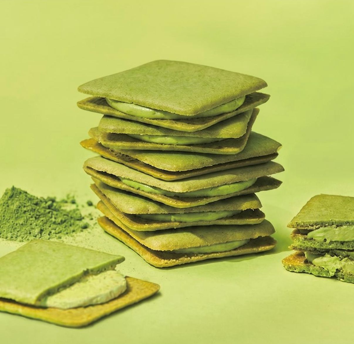 韓國 Super Matcha Latte Cream Sand 超級抹茶拿鐵奶油三明治（6片）