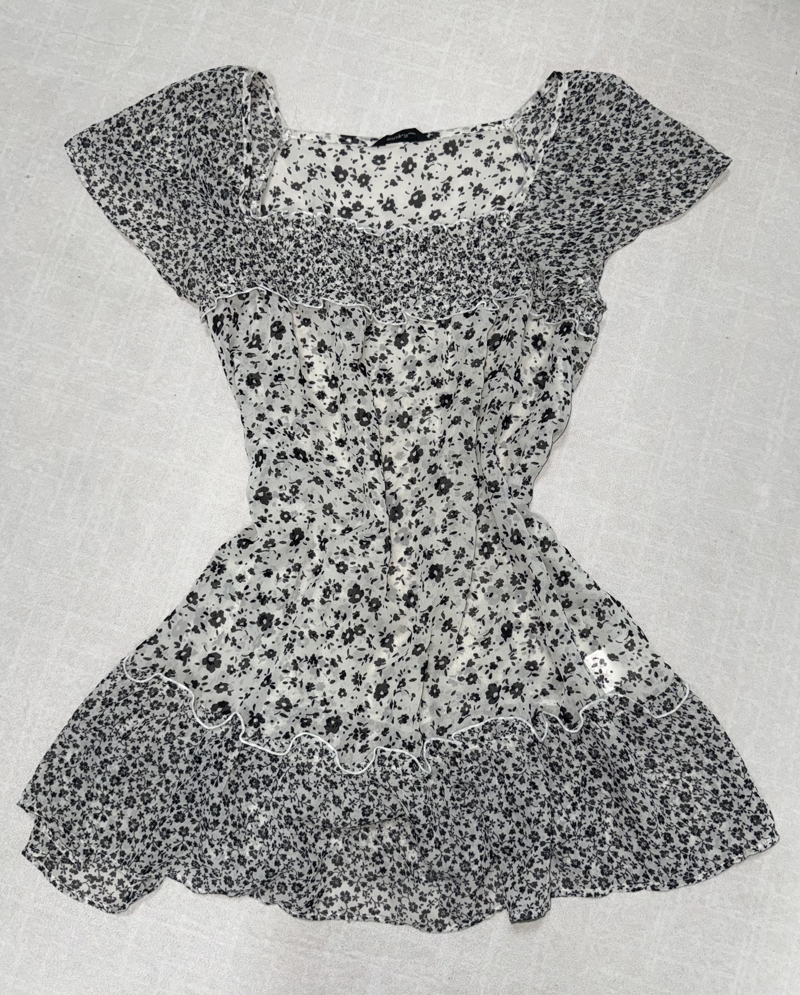 Printed Mini Short Dress/Top