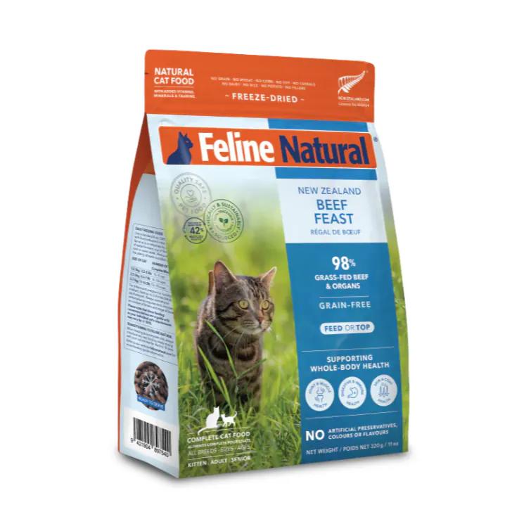 Feline Natural 新西蘭牛肉盛宴貓糧，98% 草飼牛肉及內臟，無穀物，適合各階段貓咪