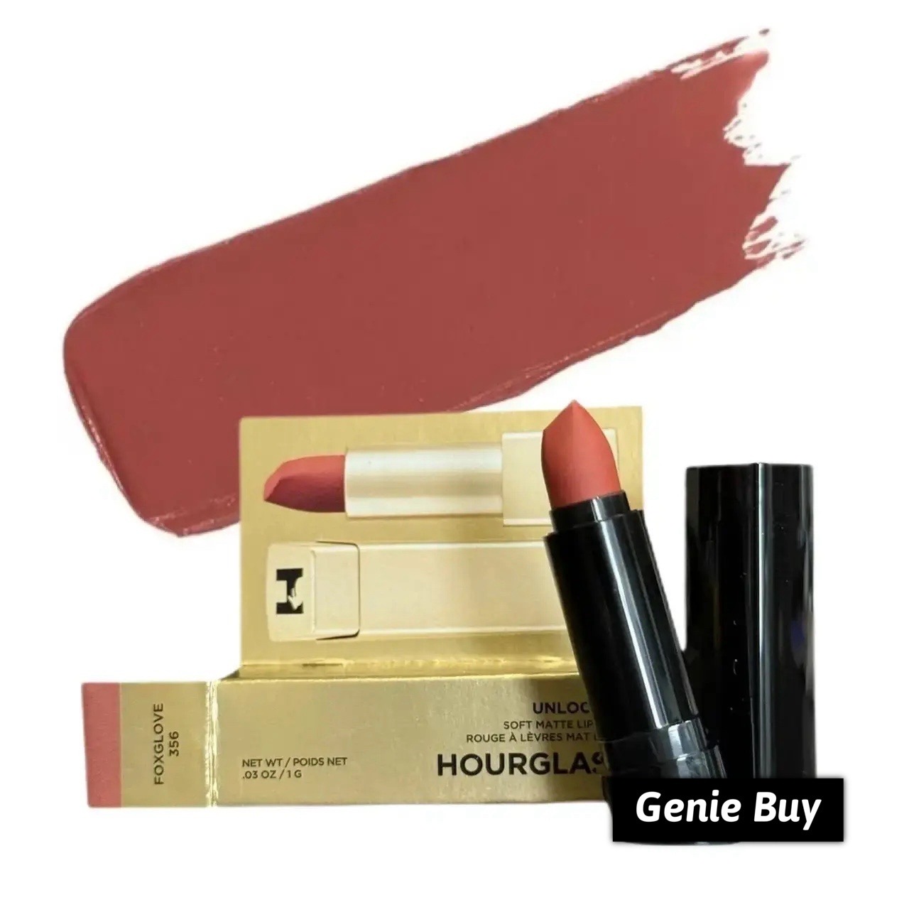 (現貨) HOURGLASS Mini Unlocked Soft Matte Lipstick 迷你柔霧唇膏 #356 Foxglove